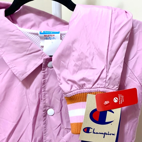 New w/tags Champion Purple Crop Coaches Jacket - Picture 4 of 7